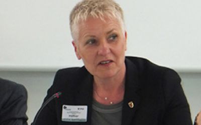 Petra Häffner während einer Sitzung des Untersuchungsausschusses NSU